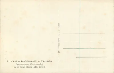 Laval — Zamek (IX–XV wiek) i Stary Most (XIII wiek) — Rewers