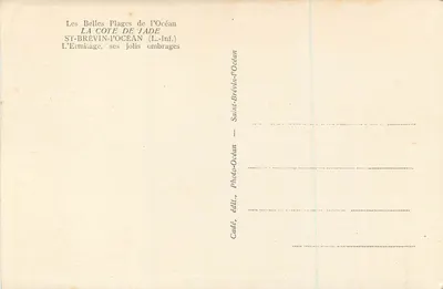 ST-BRÉVIN-L'OCEAN (L.-Inf.) — L'ERMITAGE, jego piękne cienie — Cadé — Rewers