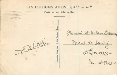 Paris, A Conciergerie e o Pont du Change — Les Éditions Artistiques -- LIP — Verso