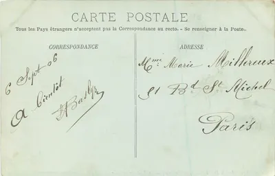 Vouvant — Le Pont sur la Cisse — LL. Éditeur LL. N° 149 — Verso