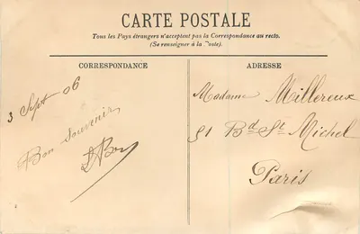 Tours — La Gare — LL. — Éditeur LL. (n° 64) — Verso