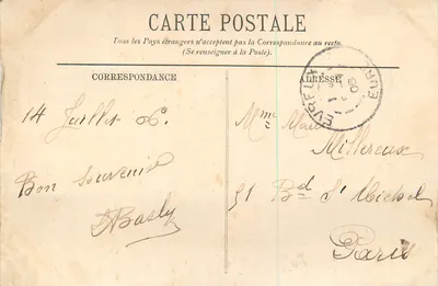 Tarjeta postal antigua 3 Evreux viaduc — Reverso