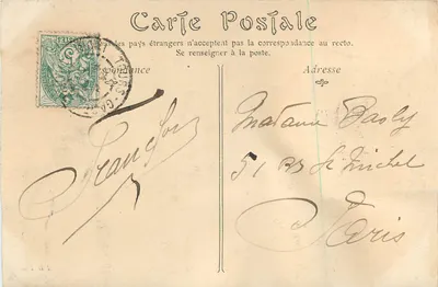 Tours — Vue générale — Éditeur impr. sur la carte, n° 1 — Verso