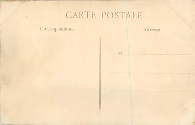 Stara pocztówka Wojna 1914 poix most zniszczony Militaria — Rewers