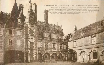 Maintenon (Eure-et-Loir) — O Castelo (fachada meridional) — Ed. De Keyser, Maintenon