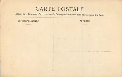 Forêt de Fontainebleau — Passage Lavaurs (Long Rocher) — éditeur n°414 — Verso