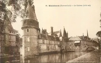 Maintenon (Eure-et-Loir) — O Castelo (lado leste) — A. Thiriat & B. Baserou, Toulouse