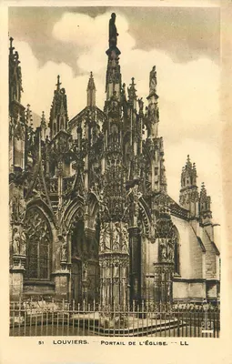 Louvières — Portal da Igreja — Édition Duho, Louvières, n°51