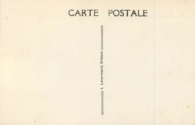 Saint-Benoît-sur-Loire — A Abadia na época do Mosteiro — L. Lenormand, Orléans — Verso
