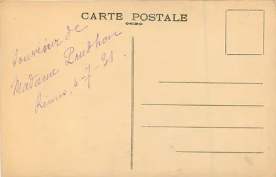 Reims - Jardim da Escola - La Roseaie — G. Graff, Edição Reims, n° 347 — Verso