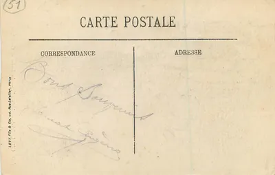 Chalons-sur-Marne — La Estatua de Carnot — LL. — Reverso
