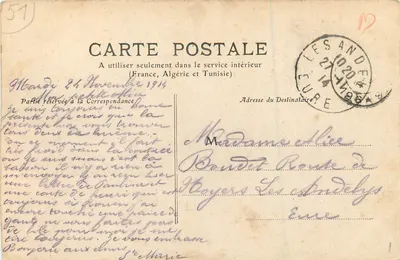 Reims — Szpital Ogólny — Fototypia A. Rep i Filliette w Château-Thierry — Rewers
