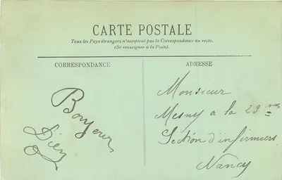 Reims — Cour interna da Prefeitura. A Vigne (de Saint-Marceaux) — LL. — Verso