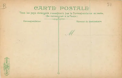 Reims. Plac Carvis — figura jeździecka — wydawca EV 4716 — Rewers