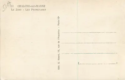 Chalons-sur-Marne — As Promenades — MAGE — Verso
