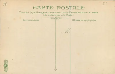 Reims — Katedra św. Klodwidy — widok budynku z dachem i wieżami — wydawca TECHEUREALE N° 21 — Rewers