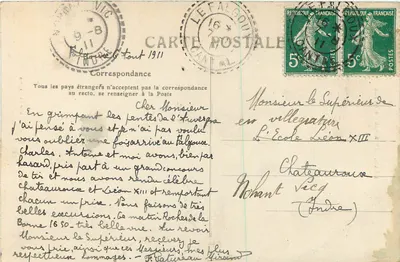 Le Lioran sob a neve — Cascata na Linha do Lioran — C&C, n°467 — Verso