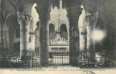 Neuvy-Saint-Sépulchre — Basílica do Sangue Precioso — Pelerinagem no lunes de Páscoa — editor Th. G. n° 501