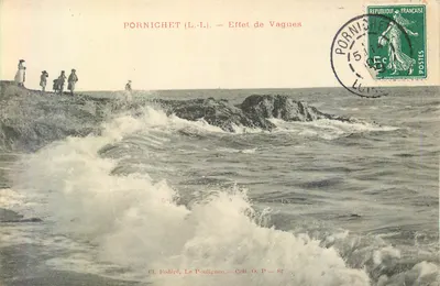 Pornichet (L.-I.) — Efeito de Ondas — Cl. Fodéré, Le Pouliguen — Coll. O. P. — 82