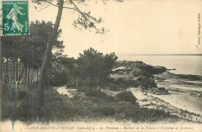 Saint-Brevin-l'Océan (Loire-Inf.) — Le Pointeau — Rochers de la Pointe et Fontaine de Jouvence — Artoud et Norais, Nantes