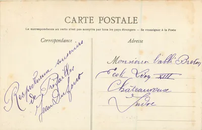 Préfailles (Loire-Inf.) — A praia dos Cailloix — Artaud-Nozais, Nantes — Verso