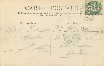 Puy-de-Dôme — 655 — LA BOURBOULE, kasyno, wile i hotele — Auvergne — Rewers