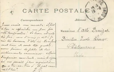 Wodospad Grangeaîre — okolice St-Nectaire (Puy-de-Dôme) — L'Hirondelle, Paryż, nr 321 — Rewers