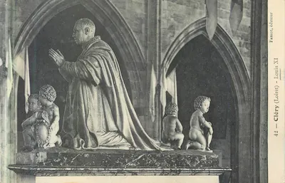 Estatua de Luís XI em Cléry (Loiret) — editor Fassot, n°42