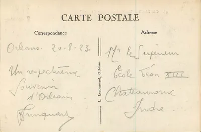 Orléans — Vista Geral - Ponte George V — Editor não identificado, n° 93 — Verso