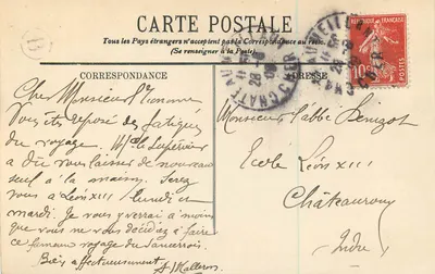 Chambord — O Castelo — Fachada Setentrional — LL. — Verso