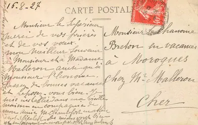 Pau — Vista sobre Jurançon e o Boulevard des Pyrénées — Carrache, editor, Pau — C. C. - 219 — Verso