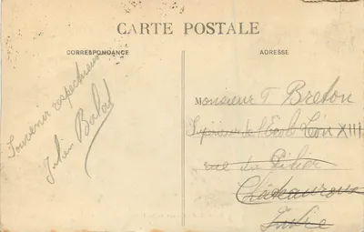 Biarritz - Roche de la Vierge — Marcel Delboy, fototypie, Bordeaux, n° 167 — Achterkant