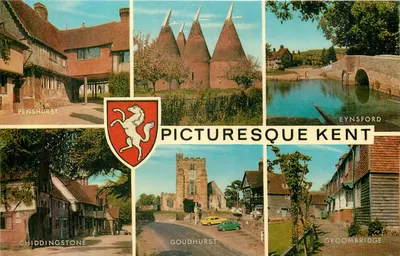 Penshurst, Eynsford, Chiddingstone, Goudhurst, Groombridge — Vista pictórica do Kent — J. Salmon Ltd.