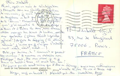 Castelo de Windsor — Banda dos Grenadiers Guards — PT7116 — Verso