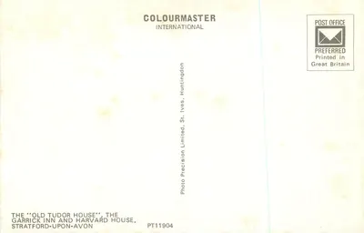 Stratford-upon-Avon — casas Tudor — Coloumaster International — Verso