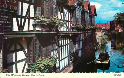 The Weavers House, Canterbury — A.D. 1500 — Valentine Printers & Publishers, D4