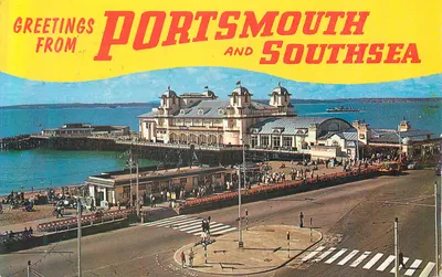 Portsmouth e Southsea — Saudações de — editor Colour by W. Skipper
