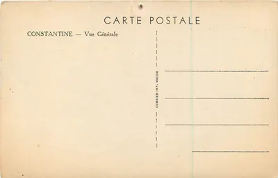 Constantine — Vista Geral — Combier Imp. Macon — Verso