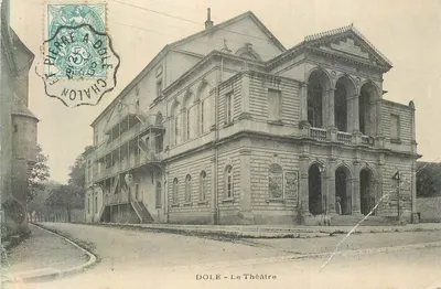 Bilhete postal antigo Dole La Theatre