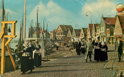 Bilhete postal moderno Folclore de Volendam