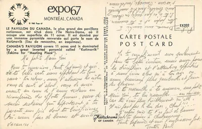 Pavilhão do Canadá — Expo 67 — Plastichrome of Canada — Verso