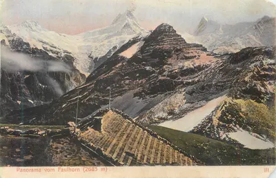 Panorama do Faulhorn (2683 m) — Atelier H. Guggenheim & Co., Zürich — n° 13293