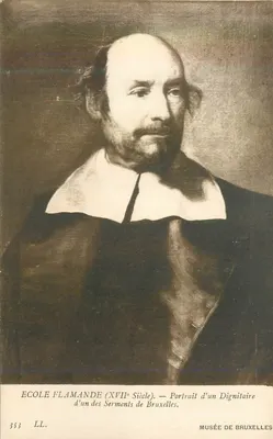 Escola Flamenga (século XVII) — Retrato de um Dignitário dos Juramentos de Bruxelas — Museu de Bruxelas, n° 353 LL