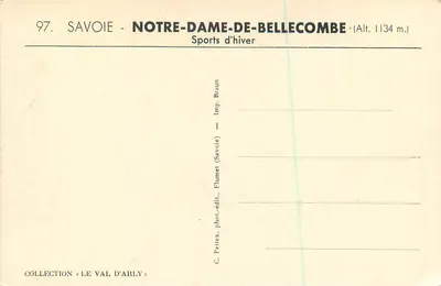 Notre-Dame-de-Bellecombe — Savoie — Kolekcja Le Val d'Arly — Rewers