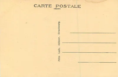 Route Sainte-Odile-Hohwald — widok lasu i górskiego szlaku — Félix Luib, wydawca, Strasbourg — Rewers