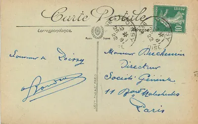 Poissy — A Abadia — LL. — Châtca — Verso
