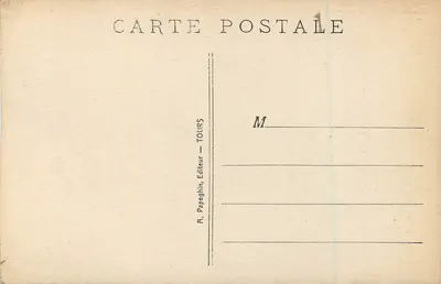 Loches (Loir-et-Cher) - O Castelo Real — A.P. H.P. — Verso