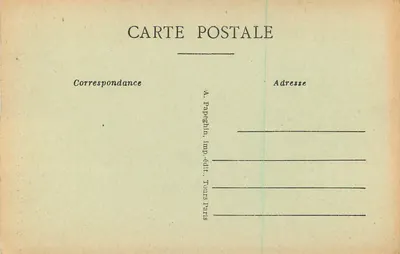 Luynes (Loir-et-Cher) — O Castelo (século XV) — Porta de Entrada — A.P. — Verso