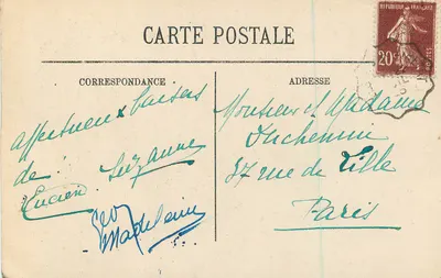 Étretat — L'Hostellerie de la Plage — Fachada del siglo XVI — Reverso