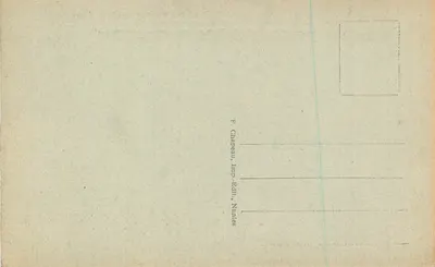Clisson (Loire-Inf.) — Wnętrze klasztoru benedyktynów Trójcy — wydawca F. Chapeau, Wydawca, Nantes — Rewers